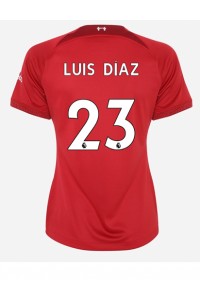 Liverpool Luis Diaz #23 Fotballdrakt Hjemme Klær Dame 2022-23 Korte ermer